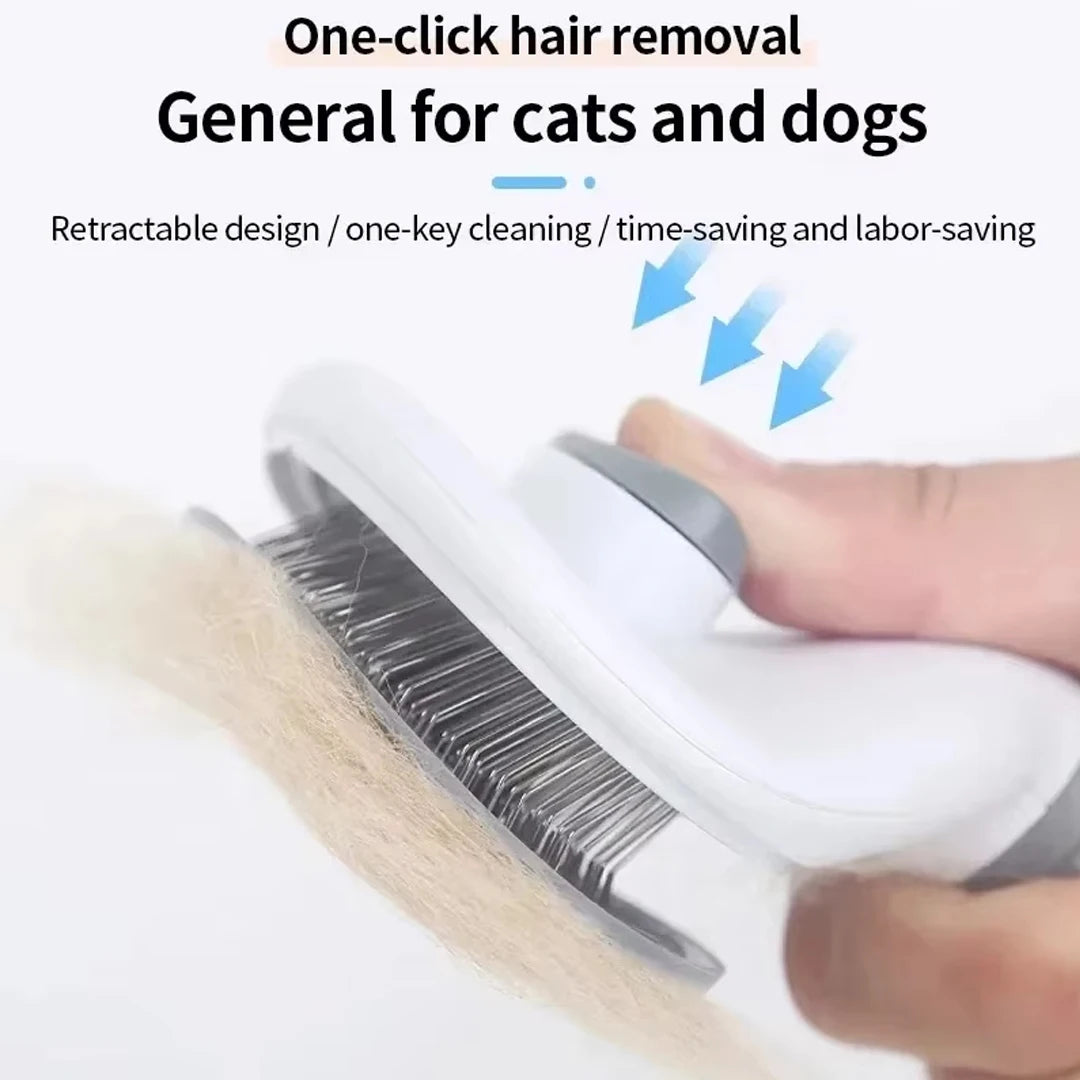FurErase™ One-Click Self-Cleaning Grooming Brush