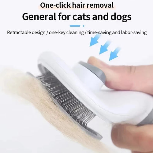 FurErase™ One-Click Self-Cleaning Grooming Brush