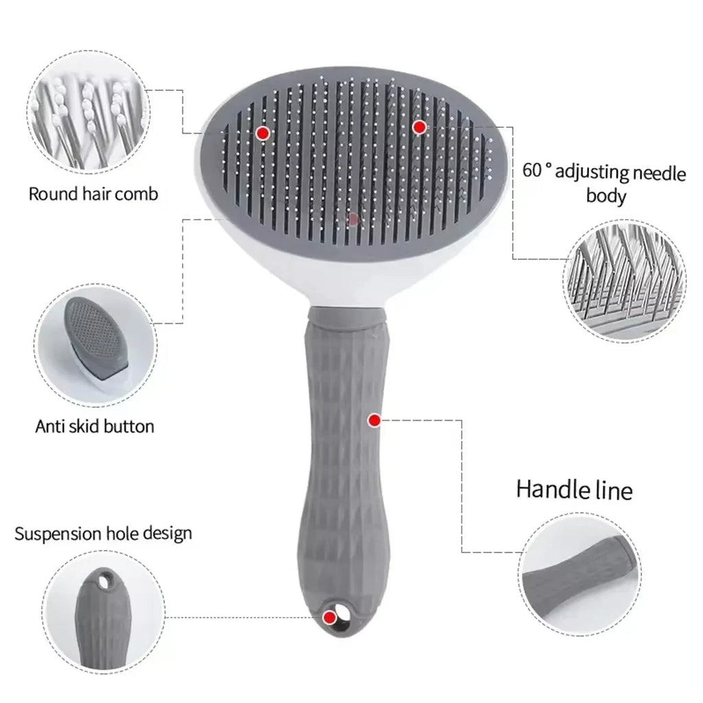 FurErase™ One-Click Self-Cleaning Grooming Brush